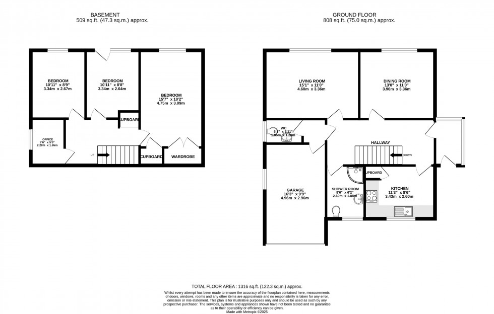 Floorplan for Camden Road, Brecon, Powys