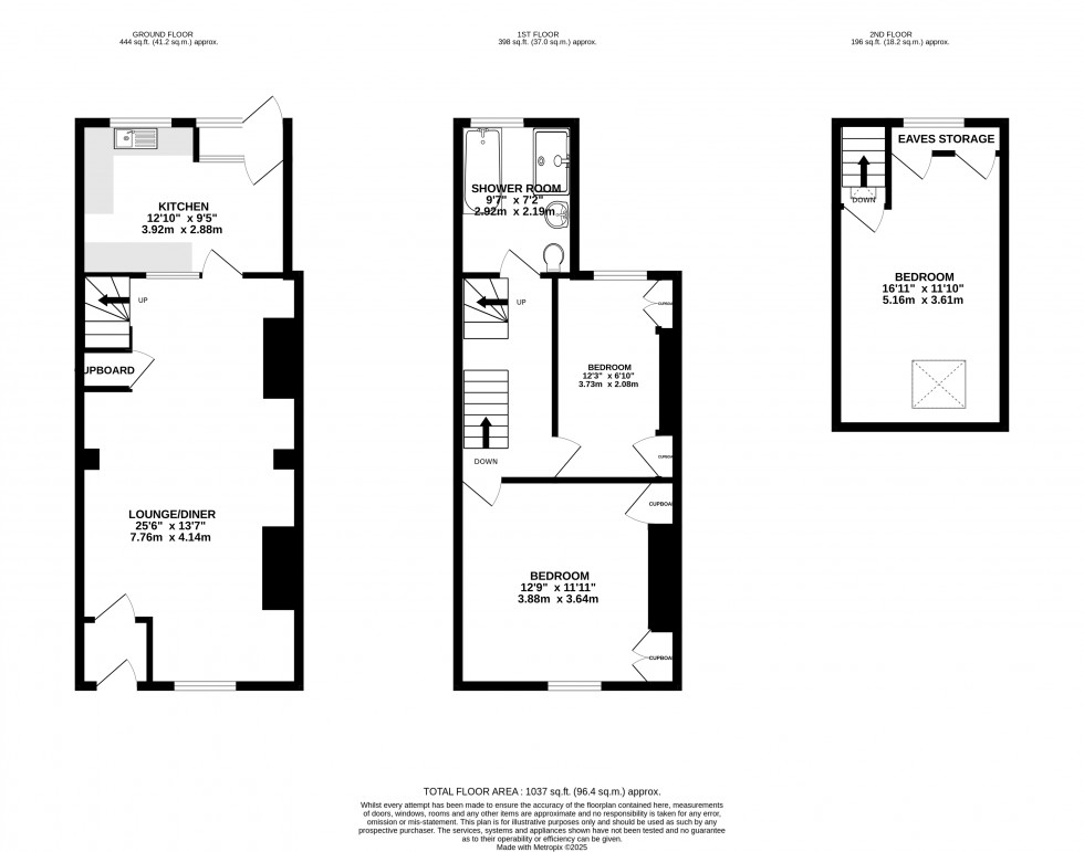 Floorplan for John Street, Brecon, Powys