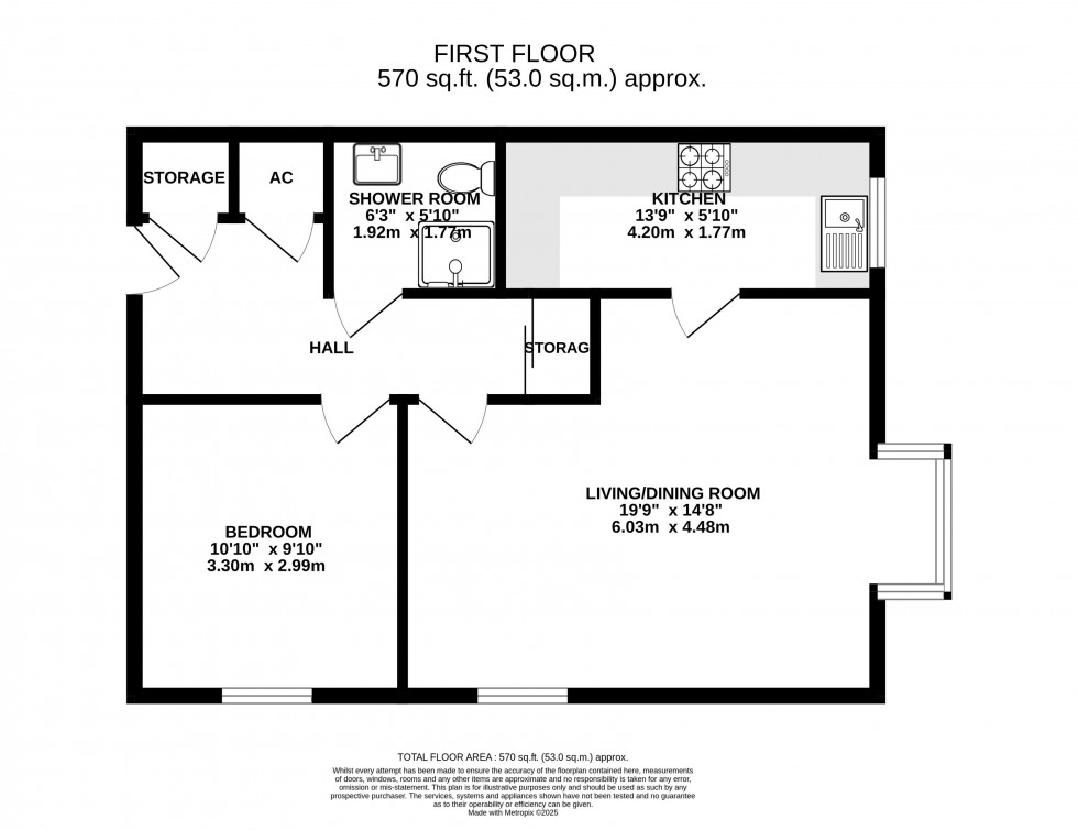 Floorplan for Priory Gardens, Abergavenny, Monmouthshire