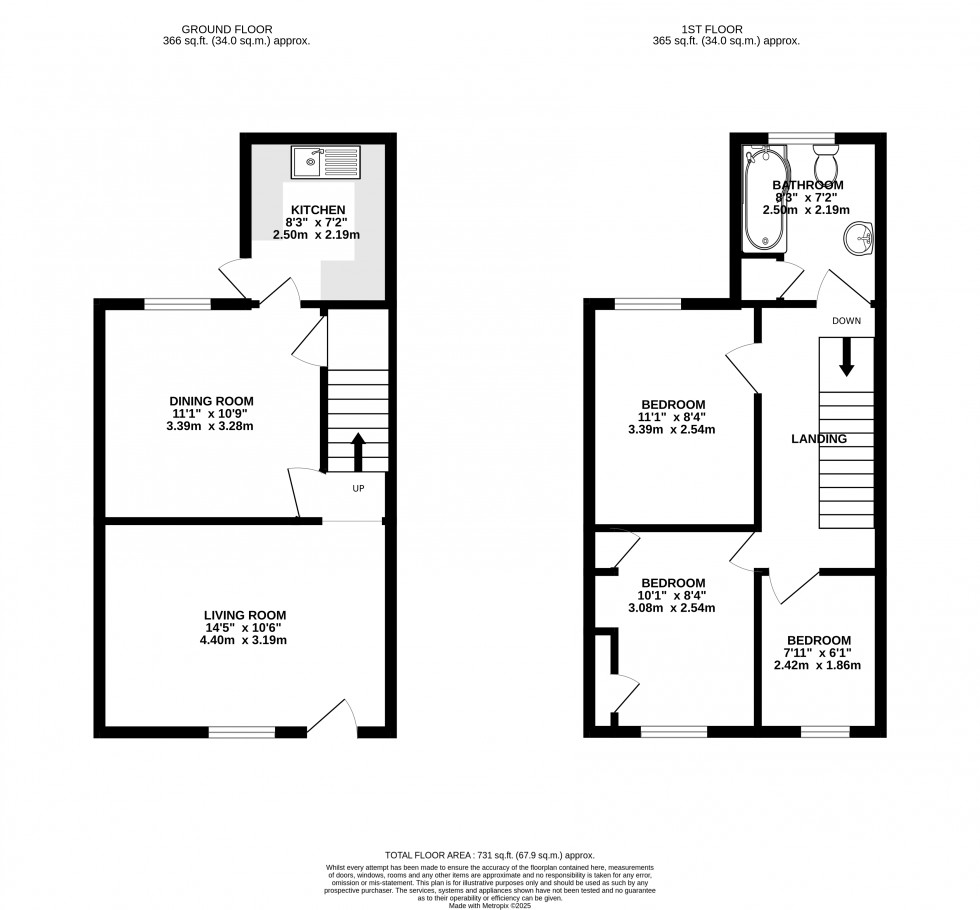 Floorplan for Newmarch Street, Brecon, Powys