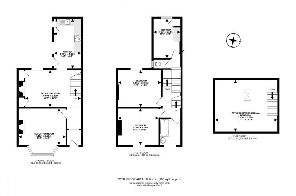 Floorplan for Park Road, Builth Wells, Powys