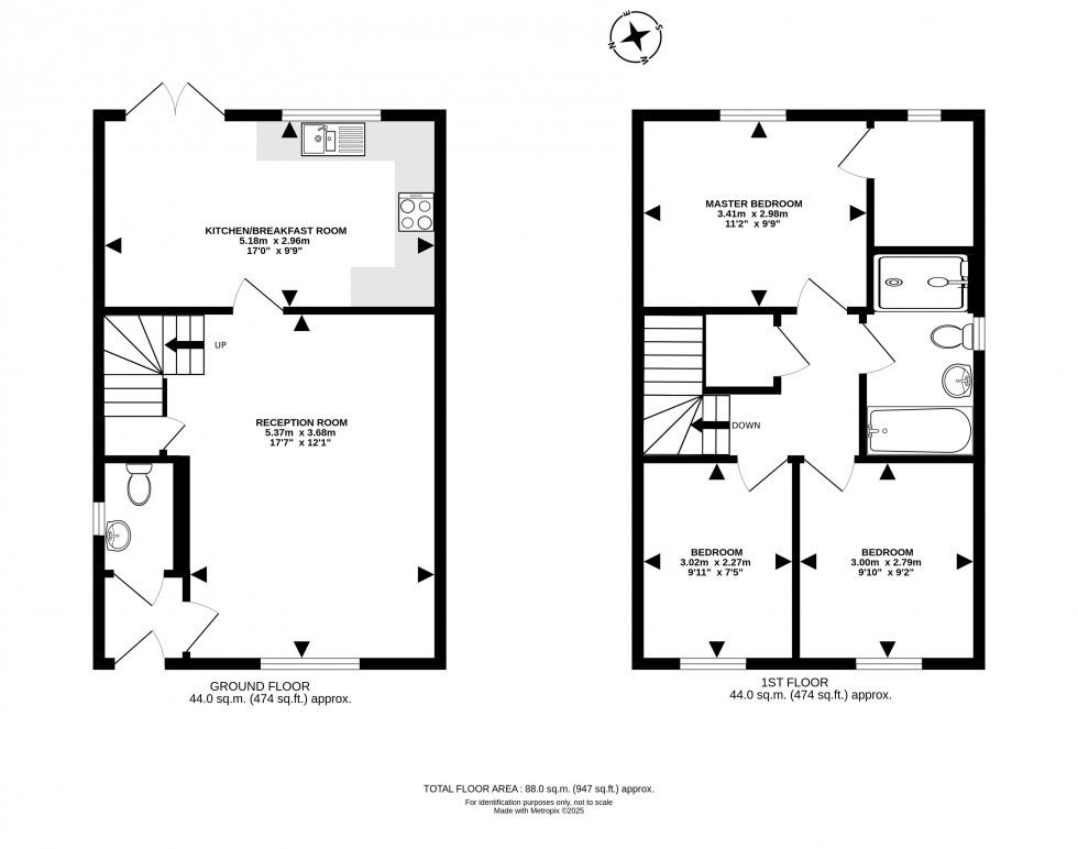 Floorplan for Dolydd Pentrosfa, Llandrindod Wells, Powys