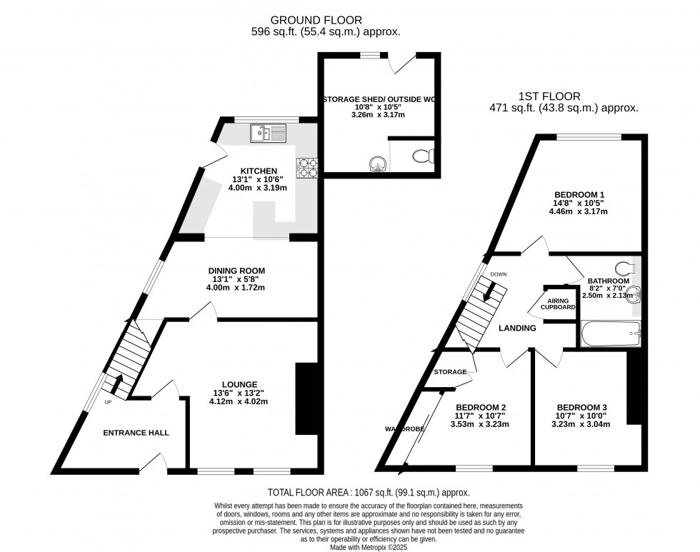 Floorplan for Merthyr Road, Abergavenny, Monmouthshire