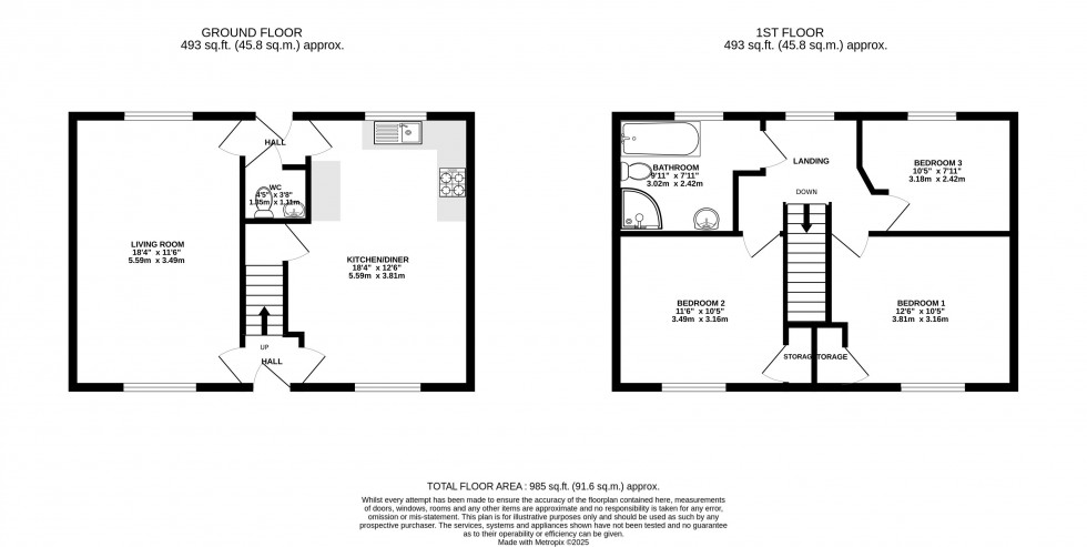Floorplan for Chapel Road, Abergavenny, Monmouthshire