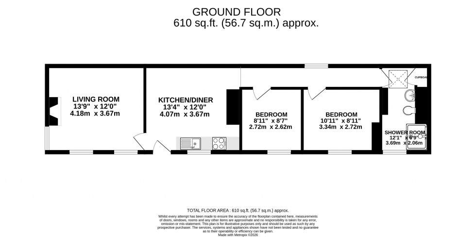 Floorplan for Defynnog, Brecon, Powys