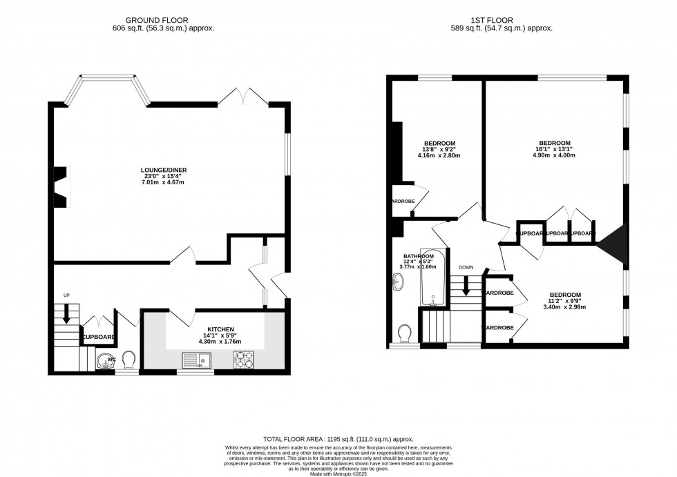 Floorplan for Llanhamlach, Brecon, Powys