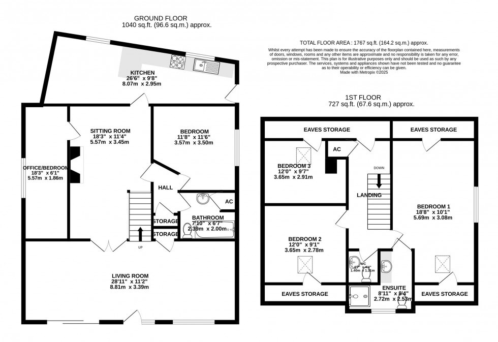 Floorplan for Llanelly Hill, Abergavenny, Monmouthshire