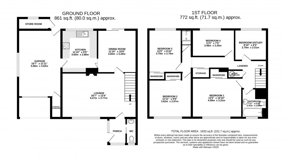 Floorplan for Llangynidr, Crickhowell, Powys