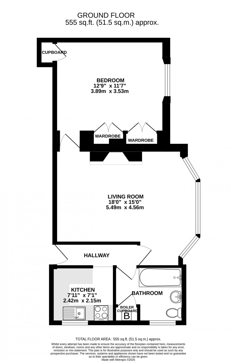 Floorplan for Avenue Road, Abergavenny, Monmouthshire