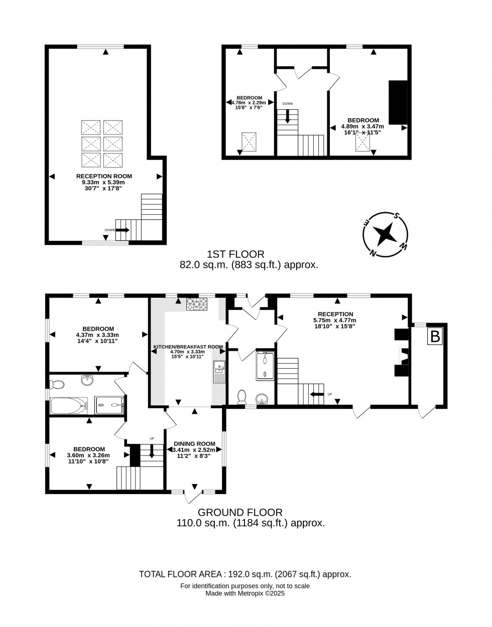 Floorplan for Llandeilo Graban, Builth Wells, Powys