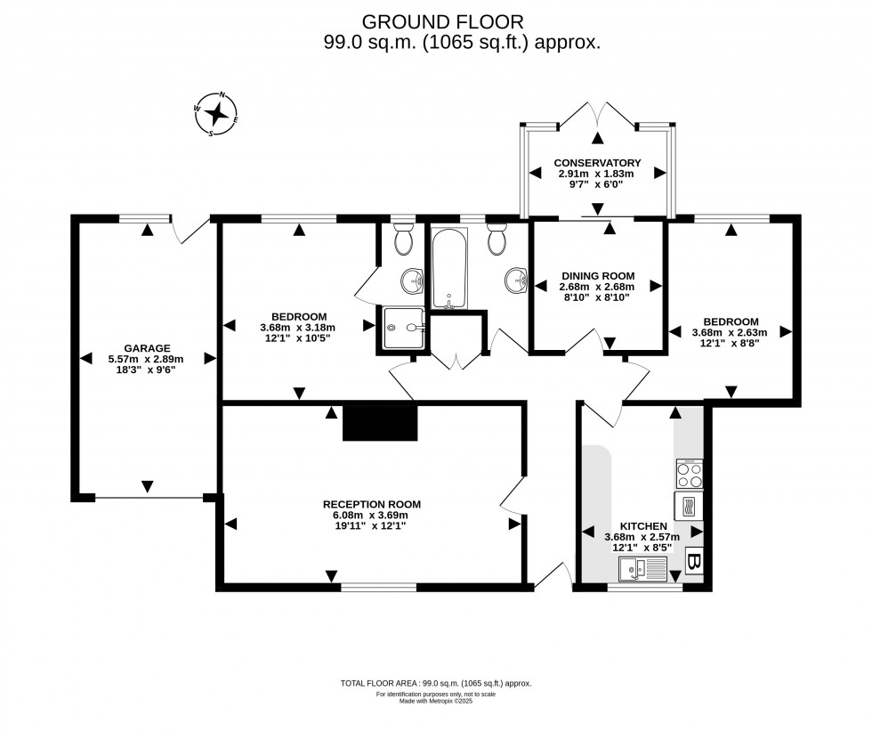 Floorplan for Daffodil Wood, Builth Wells, Powys