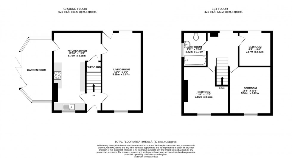 Floorplan for Penbont Road, Talgarth, Brecon