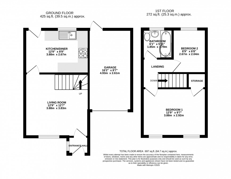 Floorplan for Llanfoist, Abergavenny, Monmouthshire