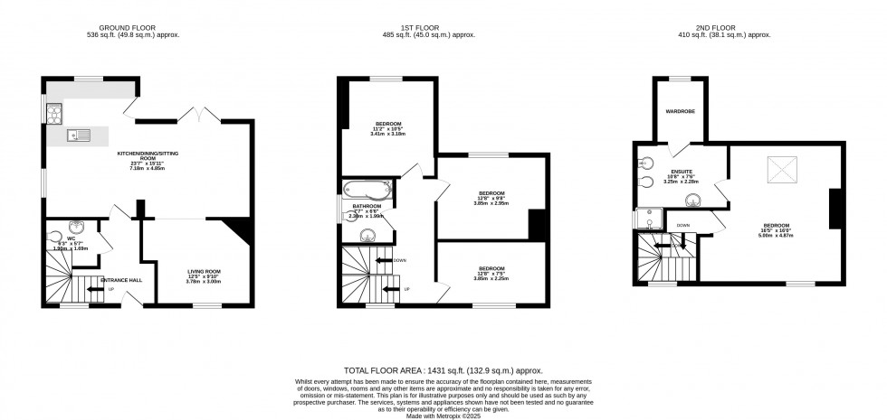 Floorplan for Brecon, Powys