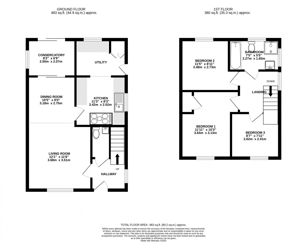 Floorplan for Talgarth, Brecon, Powys
