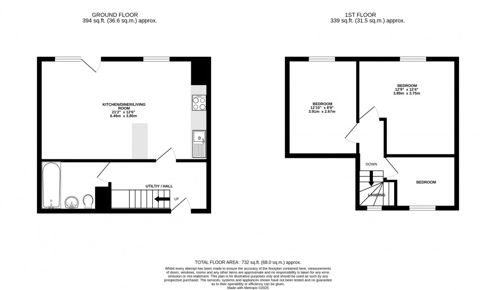 Floorplan for Bronllys, Brecon, Powys