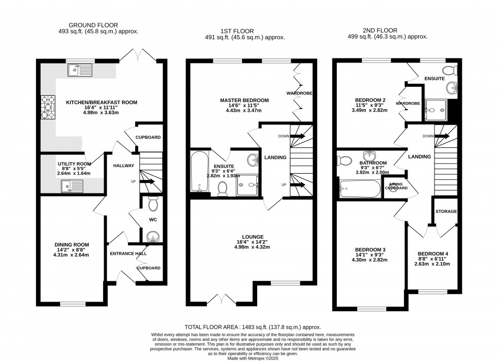 Floorplan for Laburnum Walk, Abergavenny, Monmouthshire