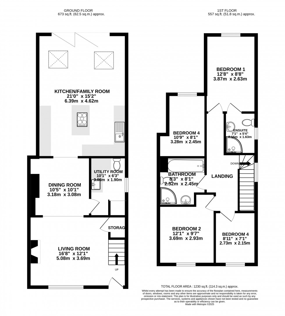 Floorplan for North Street, Abergavenny, Monmouthshire