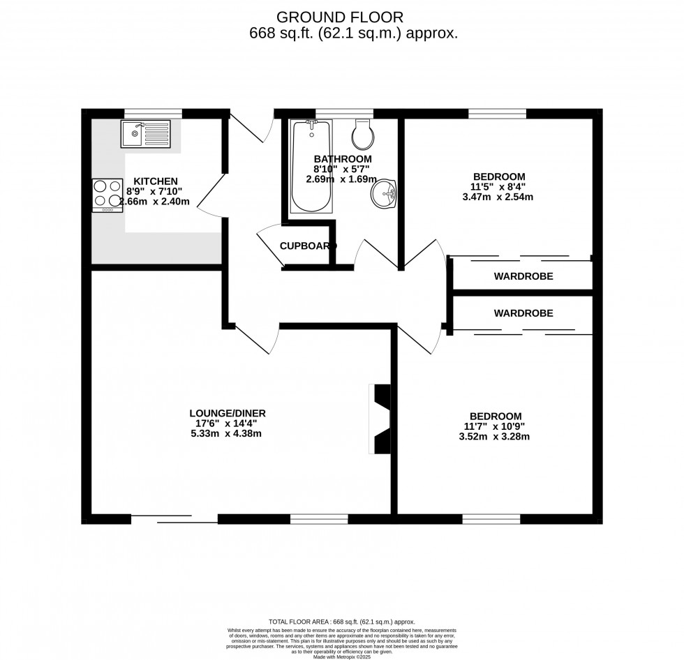 Floorplan for Pennorth, Brecon, Powys