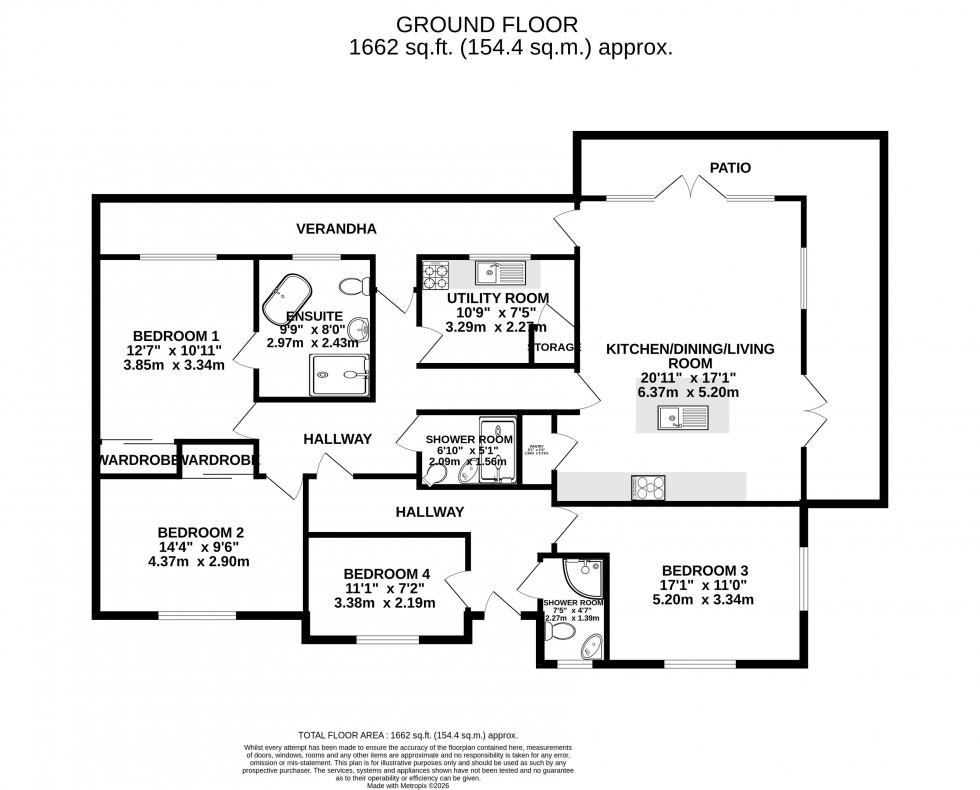 Floorplan for Union Road West, Abergavenny, Monmouthshire