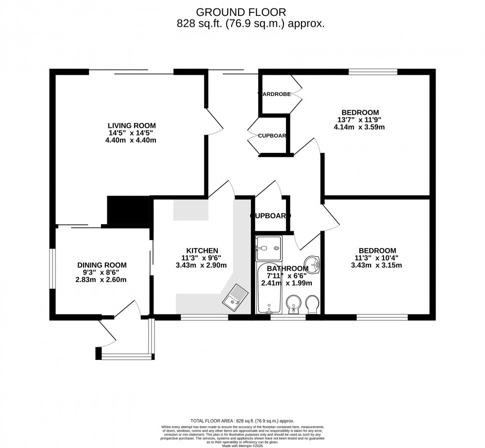 Floorplan for Camden Road, Brecon, Powys
