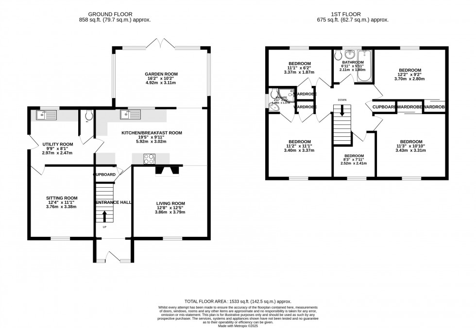 Floorplan for Felinfach, Brecon, Powys