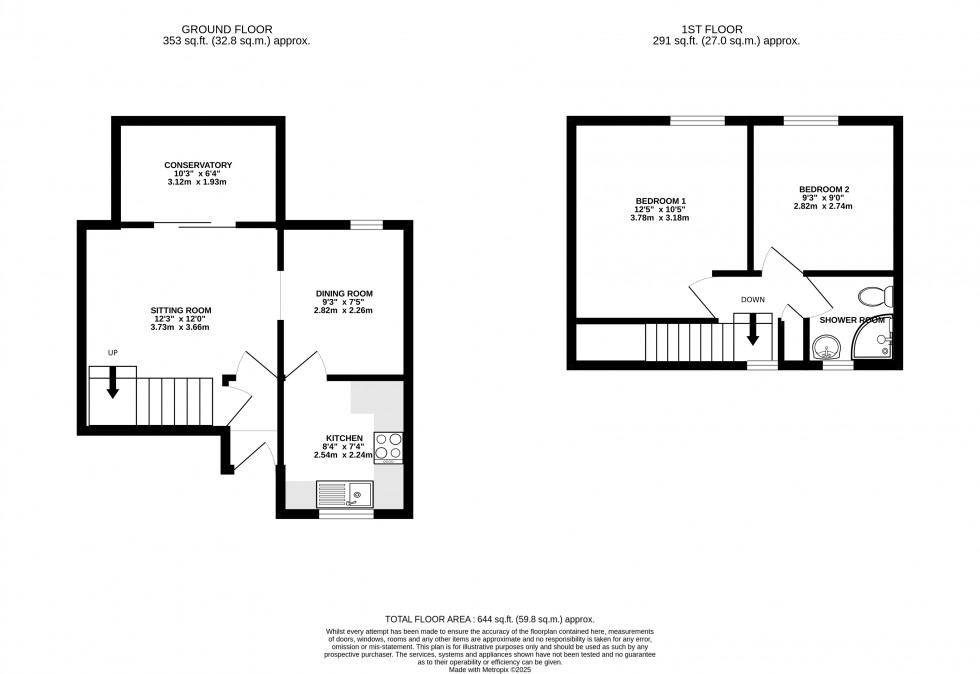 Floorplan for Pontwilym, Brecon, Powys