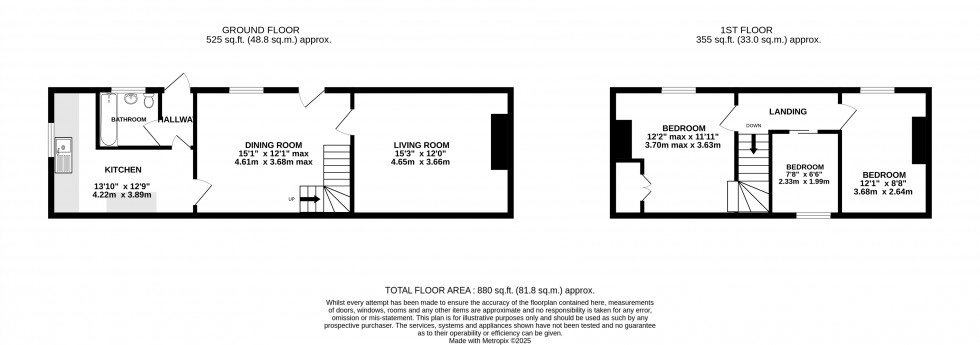 Floorplan for Defynnog, Brecon, Powys