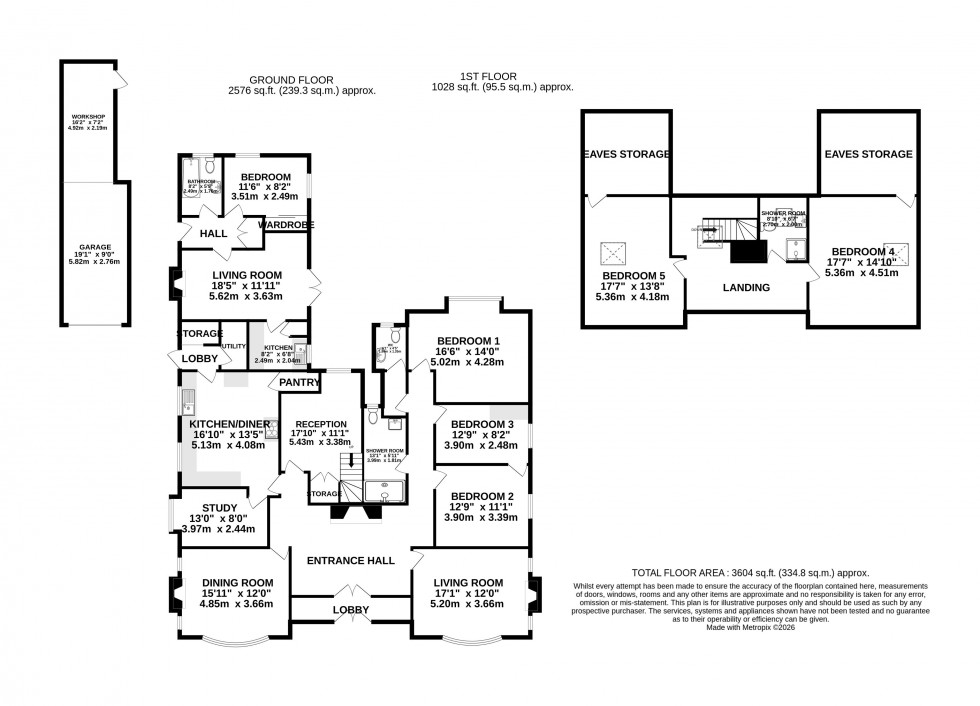 Floorplan for Lansdown Road, Abergavenny, Monmouthshire
