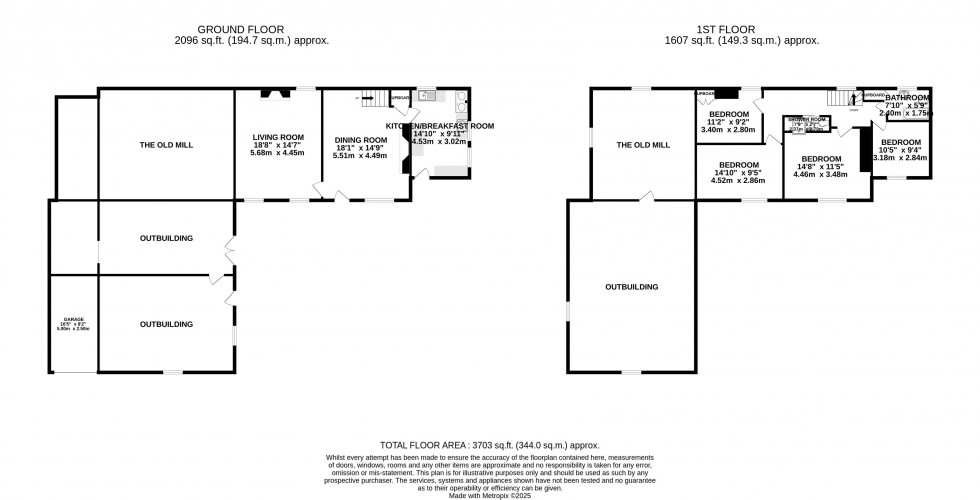 Floorplan for Llanfrynach, Brecon, Powys