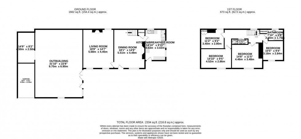 Floorplan for Llanfrynach, Brecon, Powys