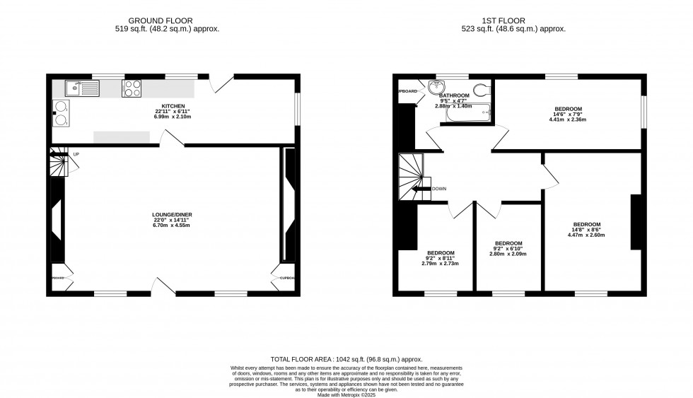 Floorplan for Senni, Brecon, Powys