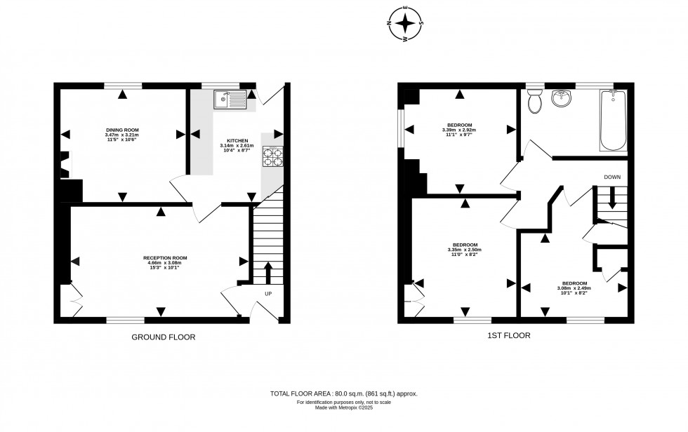 Floorplan for Newry Road, Builth Wells, Powys