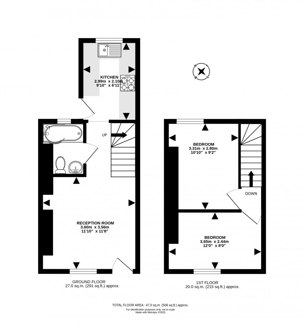 Floorplan for King Street, Builth Wells, Powys