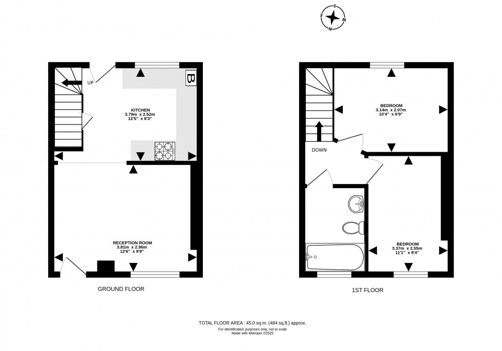 Floorplan for Market Street, Builth Wells, Powys