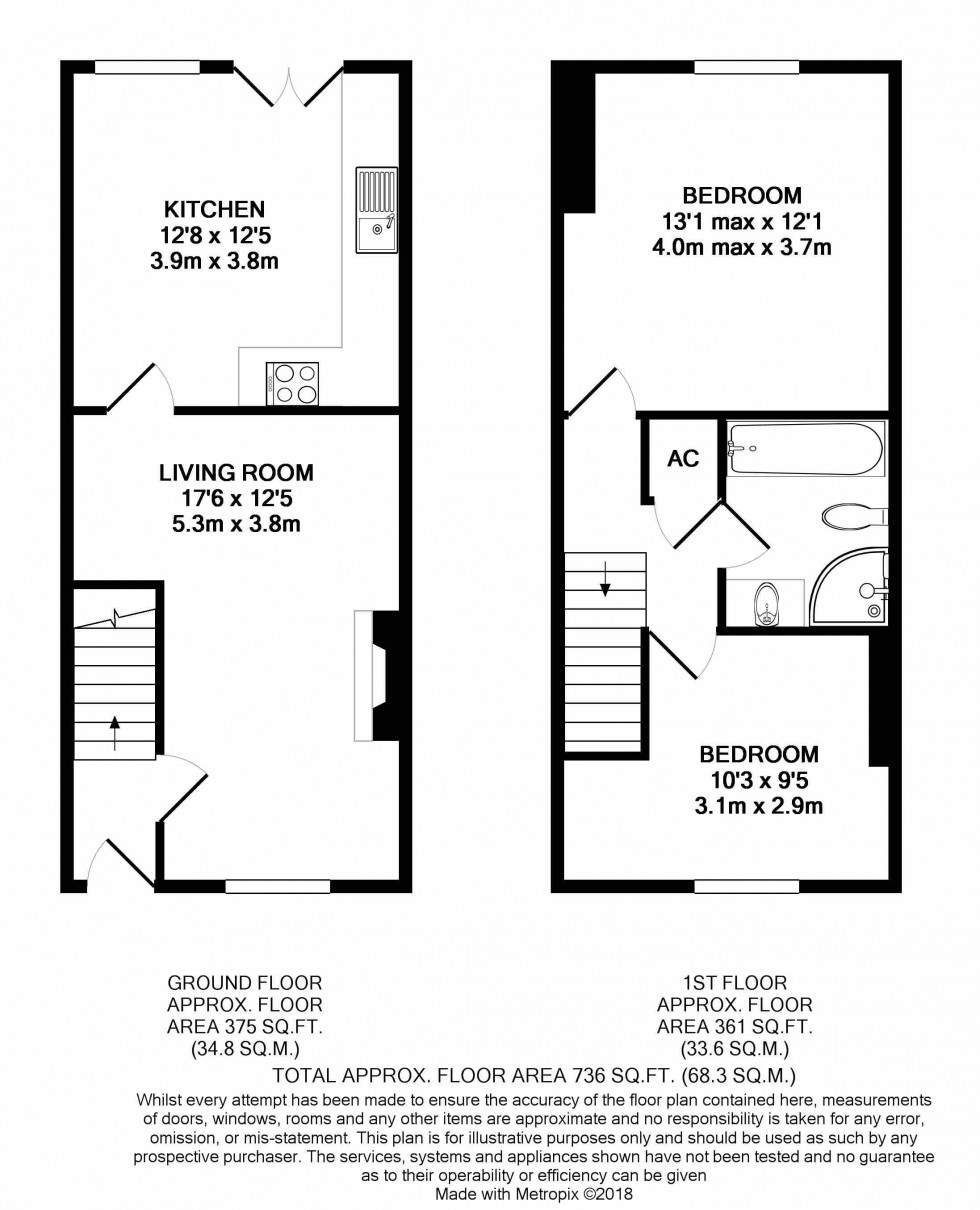 Floorplan for Newgate Street, Brecon, Powys