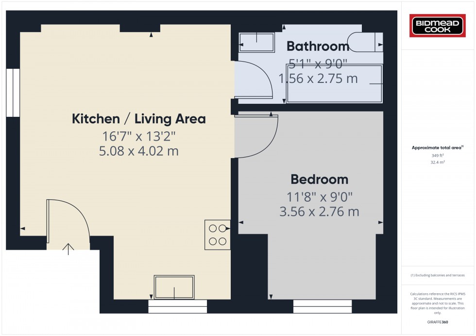 Floorplan for Market Street, Cinderford, Gloucestershire