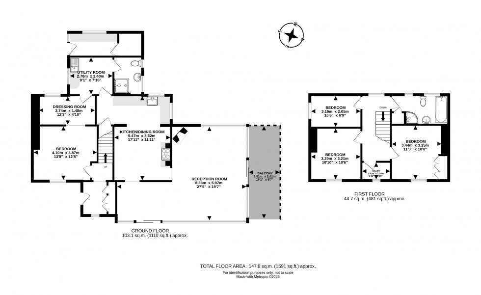 Floorplan for Disserth, Builth Wells, Powys