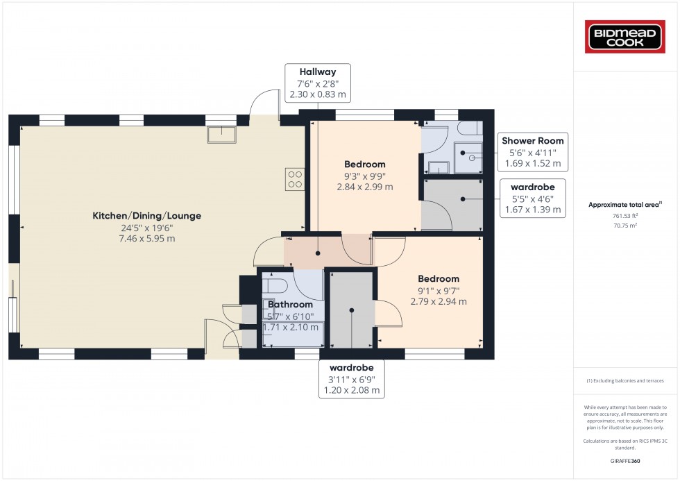 Floorplan for Sling, Coleford, Gloucestershire