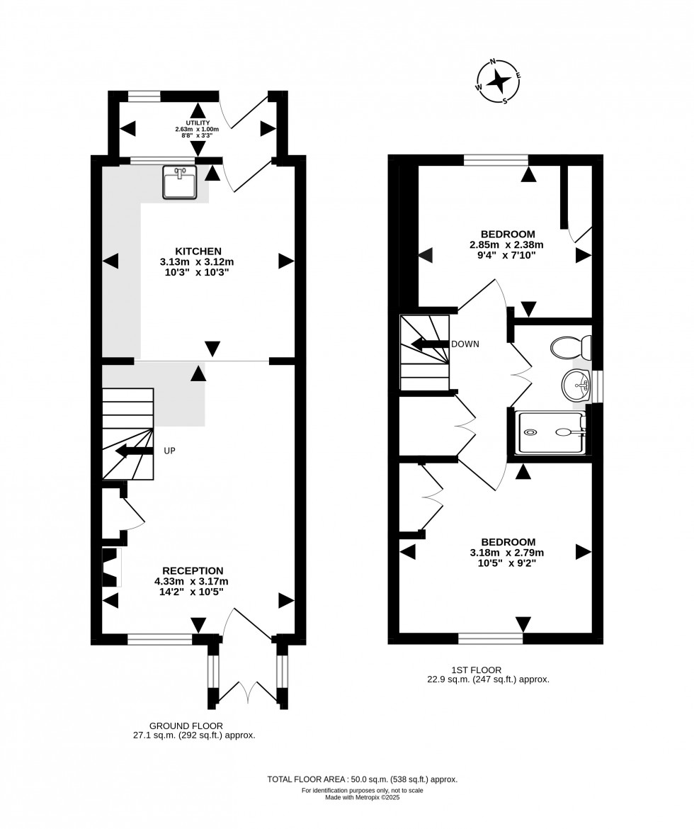 Floorplan for North Avenue, Llandrindod Wells, Powys