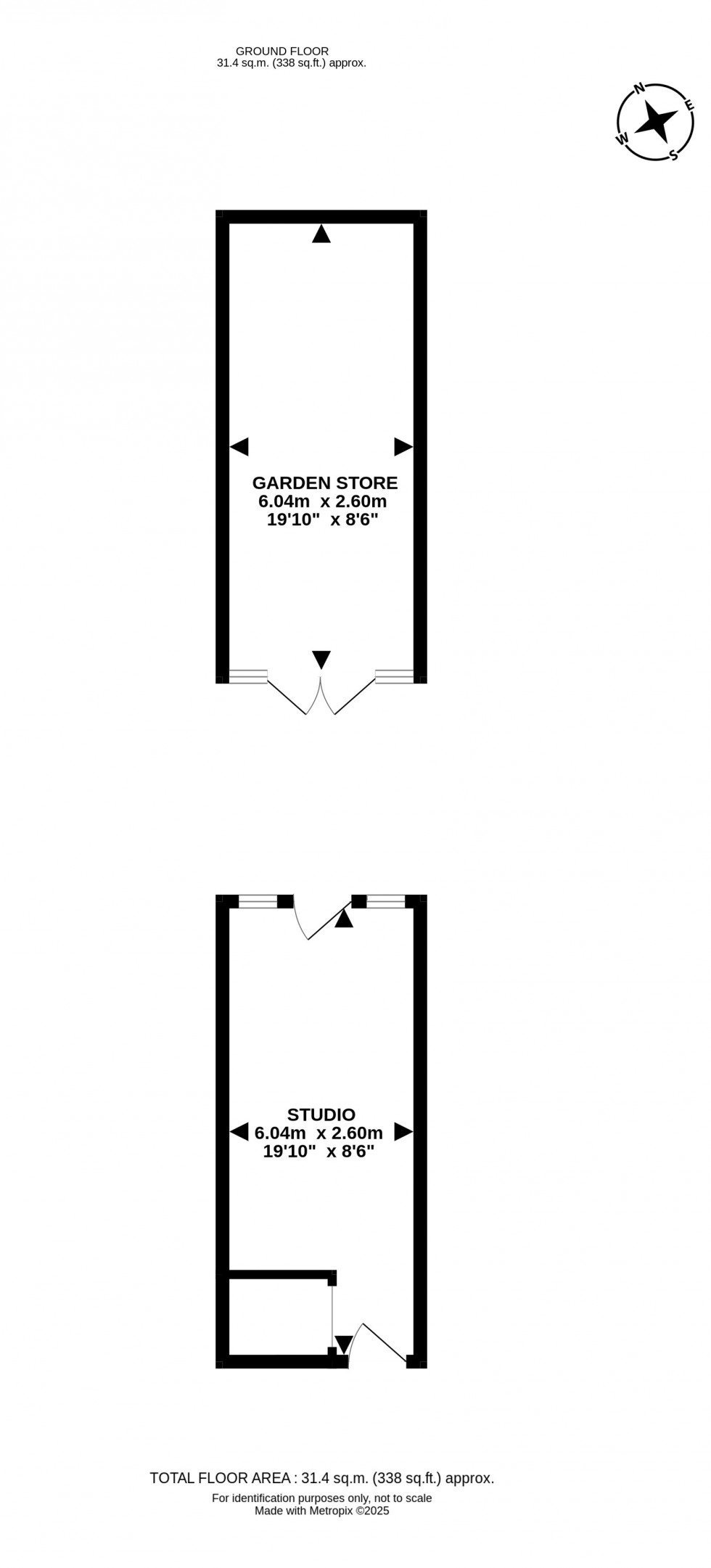 Floorplan for North Avenue, Llandrindod Wells, Powys