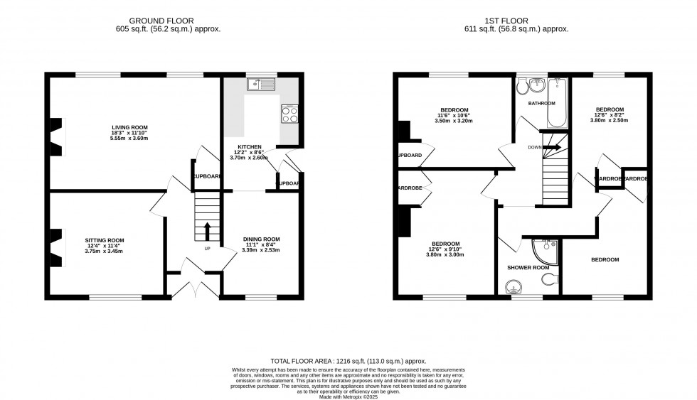 Floorplan for Pen Y Bryn, Brecon, Powys