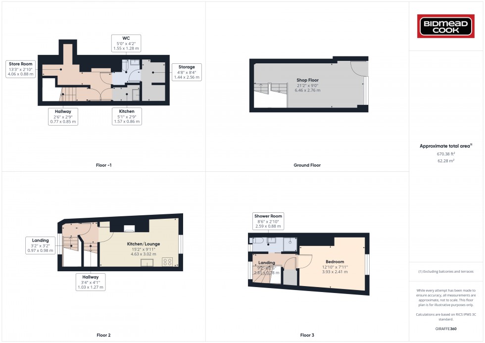 Floorplan for Ross-On-Wye, Herefordshire