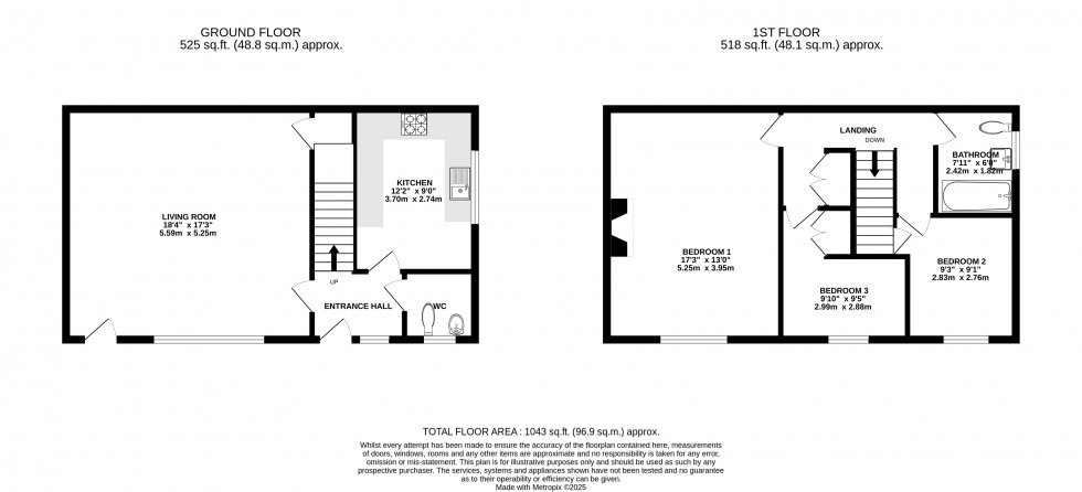 Floorplan for Maendu Street, Brecon, Powys