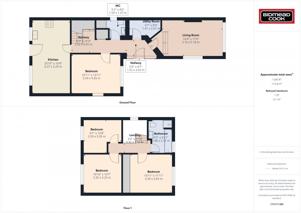 Floorplan for Court Road, Ross-on-Wye, Herefordshire