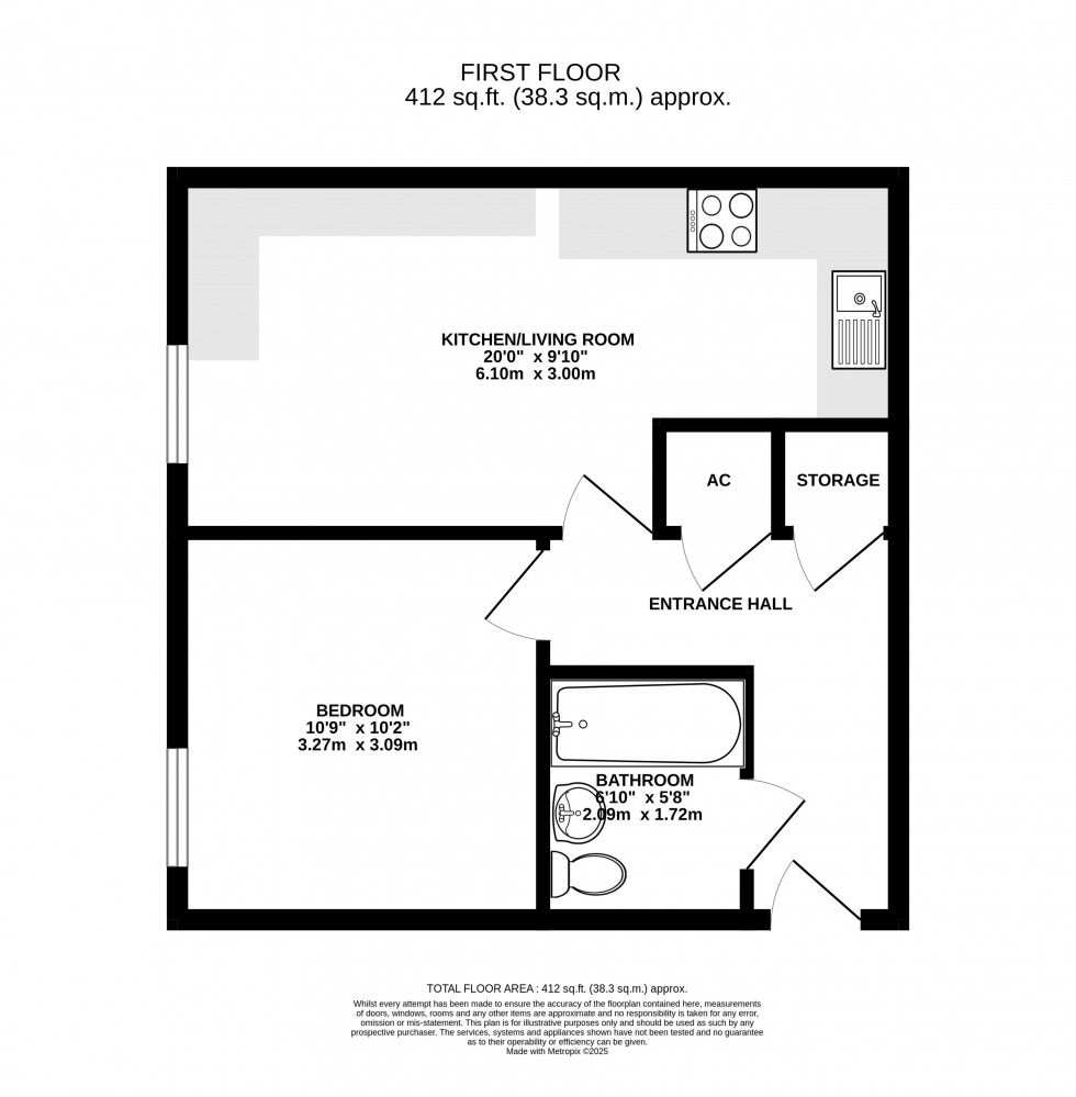 Floorplan for Lion Street, Abergavenny, Monmouthshire