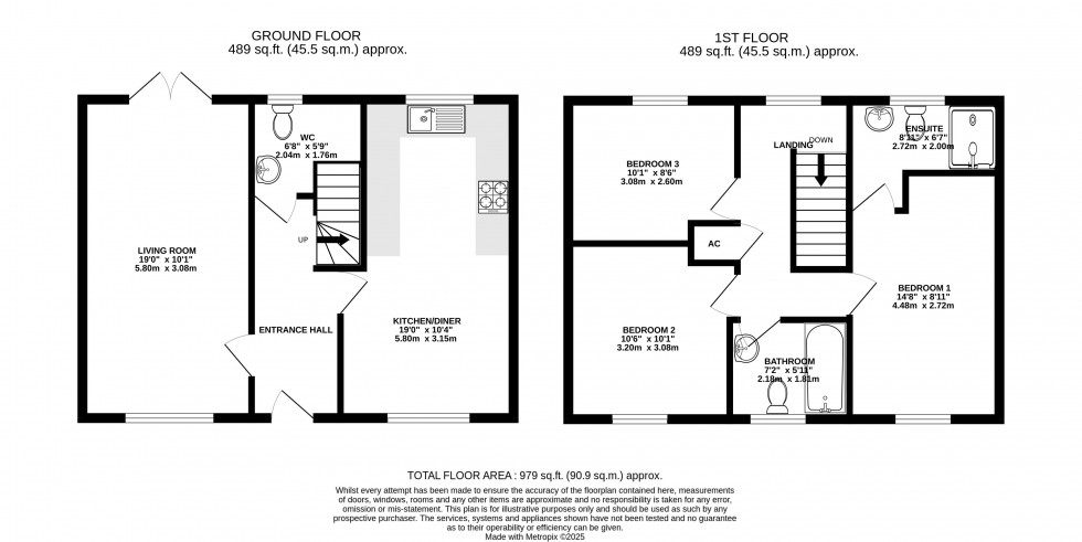 Floorplan for Llanfoist, Abergavenny, Monmouthshire