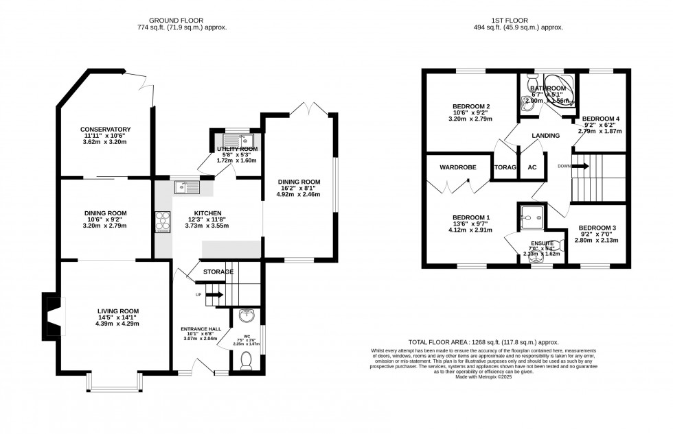 Floorplan for Llanvihangel Crucorney, Abergavenny, Monmouthshire