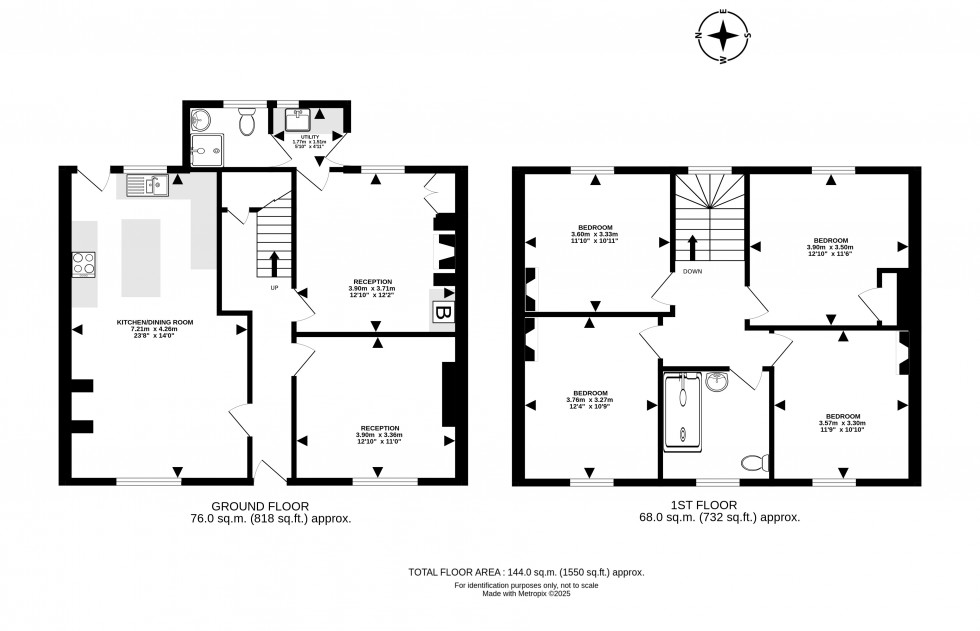 Floorplan for Crossgates, Llandrindod Wells, Powys