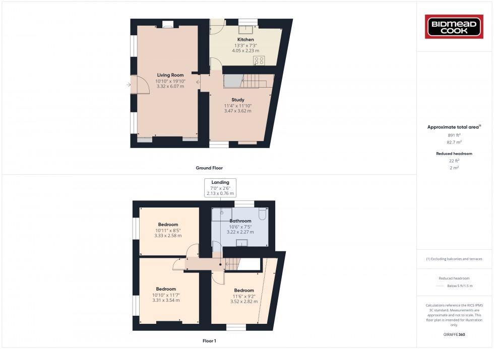 Floorplan for Hawthorns Road, Drybrook, Gloucestershire